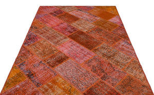 Apex Patchwork Carpet Red 24848 160 x 232 cm