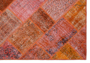 Apex Patchwork Carpet Red 24848 160 x 232 cm