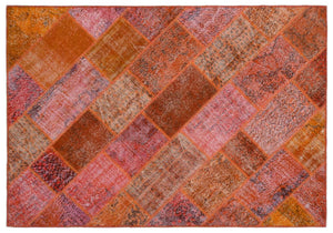 Apex Patchwork Carpet Red 24848 160 x 232 cm