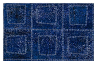 Apex Patchwork Carpet Blue 2086 160 x 230 cm