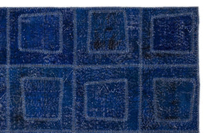 Apex Patchwork Carpet Blue 2086 160 x 230 cm