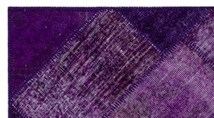 Apex patchwork carpet purple 25927 80 x 150 cm