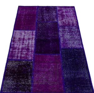 Apex patchwork carpet purple 25948 80 x 150 cm