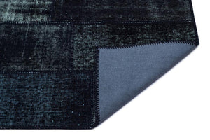 Apex patchwork carpet black 25885 80 x 150 cm