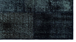 Apex Patchwork Carpet Black 26040 80 x 150 cm