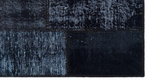 Apex Patchwork Carpet Black 26131 80 x 150 cm