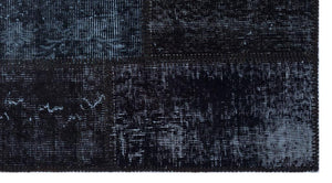 Apex Patchwork Carpet Black 26141 80 x 150 cm