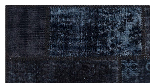 Apex Patchwork Carpet Black 26141 80 x 150 cm