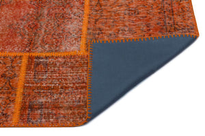 Apex Patchwork Carpet Orange 25028 160 x 230 cm