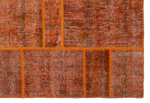 Apex Patchwork Carpet Orange 25028 160 x 230 cm