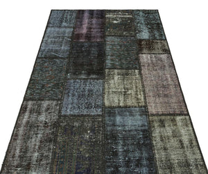 Apex Patchwork Unique Gray 35385 120 x 179 cm