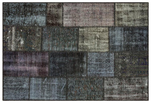 Apex Patchwork Unique Gray 35385 120 x 179 cm