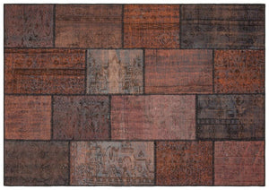 Apex Patchwork Unique Brown 35862 162 x 233 cm