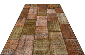 Apex patchwork unique brown 36164 190 x 281 cm