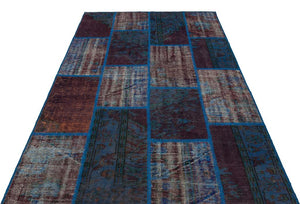 Apex Patchwork Unique Blue 35452 162 x 233 cm