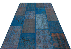 Apex Patchwork Unique Blue 35474 162 x 232 cm