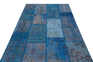 Apex Patchwork Unique Blue 35887 162 x 231 cm