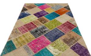 Apex Patchwork Unique Multi Naturel 22027 160 x 230 cm