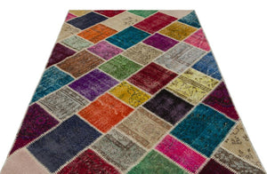 Apex Patchwork Unique Multi Naturel 22058 160 x 230 cm