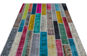 Apex Patchwork Unique Multi Naturel 25217 150 x 232 cm